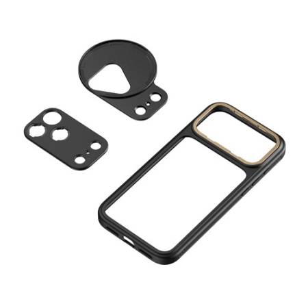 SmallRig 5790 x FilMov - fotograficzne etui typu bumper (ramka) do iPhone 17 Pro + adapter obiektywu i filtra 67mm - zawartość zestawu